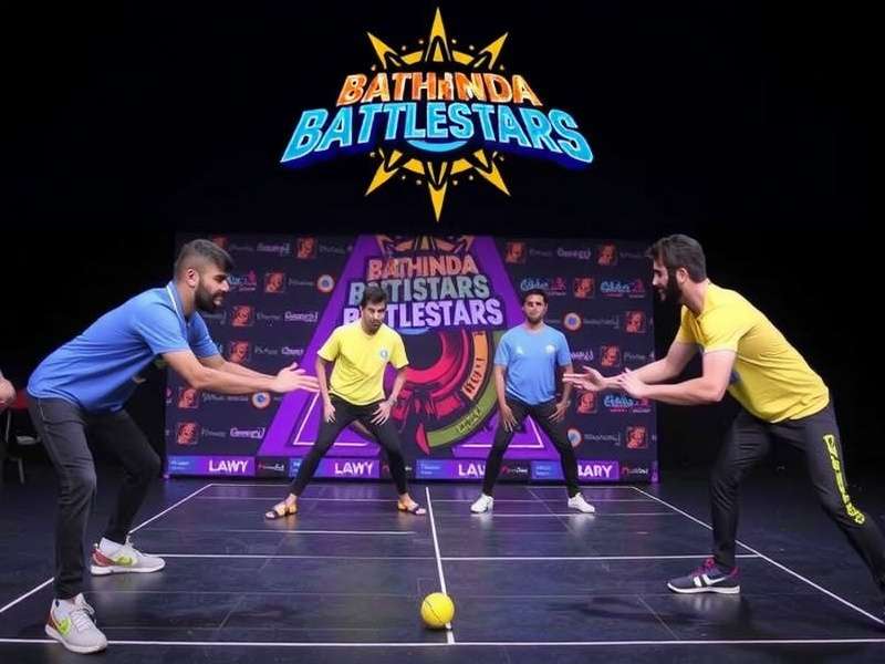 Barnala Battlestars national tournament with players competing on stage